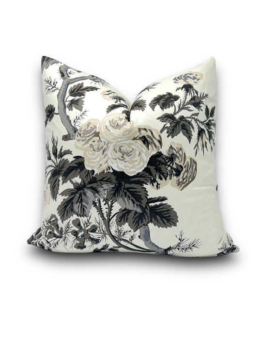 Pillow - Schumacher - Pyne Hollyhock Print - Pillow Cover